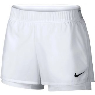 Nike Women's Court Flex 2 in 1 Short - White