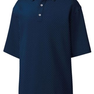 Stretch Lisle Dot Print Polo
