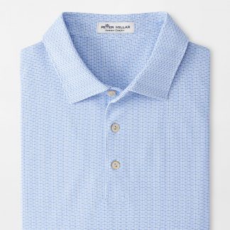 Water Print Performance Mesh Polo