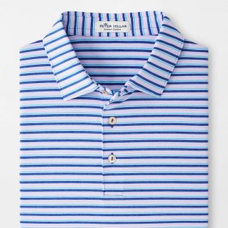 Stripe Stretch Performance Jersey Polo