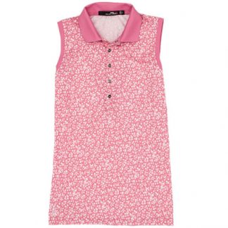 Printed Sleeveless Polo