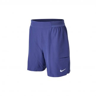 Nike Men's NKCT SLAM SHORT  - OBSIDIAN/DK PURPLE DUST/(WHITE)