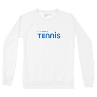 Happiness Is....Tennis - White